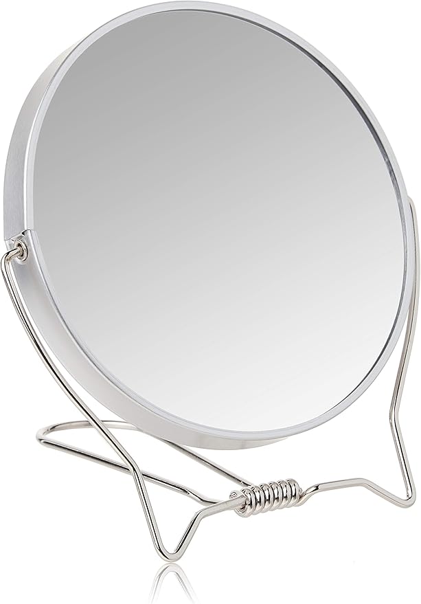 Mini Round Makeup Mirror – Portable Desktop High-Definition Vanity Mirror – Compact Travel Mirror – 5.5 Inch