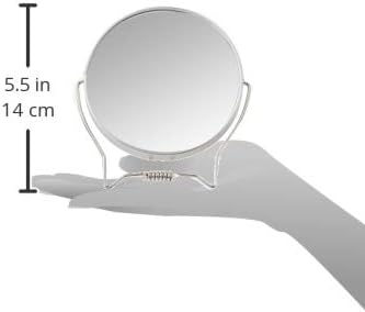 Mini Round Makeup Mirror – Portable Desktop High-Definition Vanity Mirror – Compact Travel Mirror – 5.5 Inch
