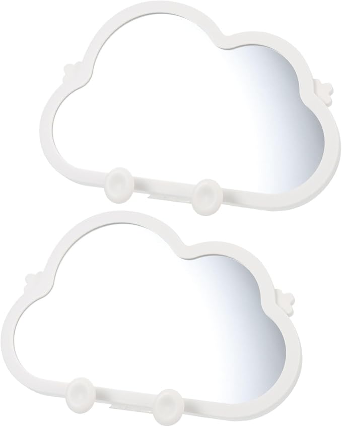 Cloud-Shaped Portable Makeup Mirror – Lightweight Hanging and Desktop Vanity Mirror for Travel and Home