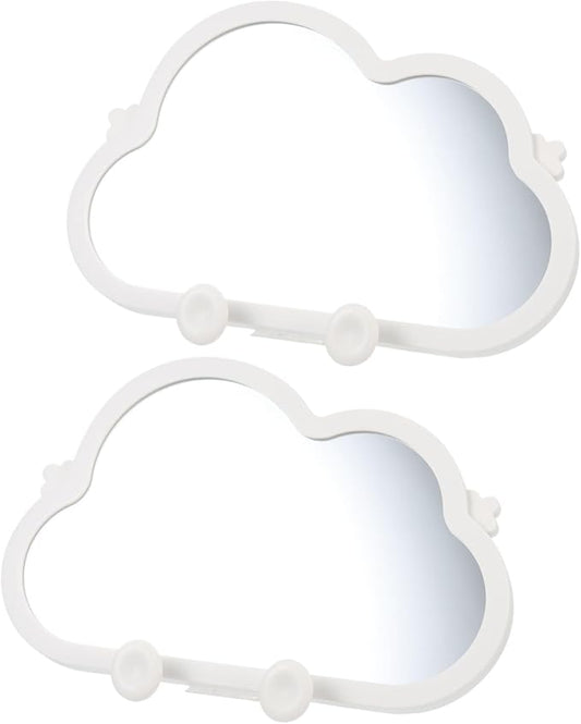 Cloud-Shaped Portable Makeup Mirror – Lightweight Hanging and Desktop Vanity Mirror for Travel and Home