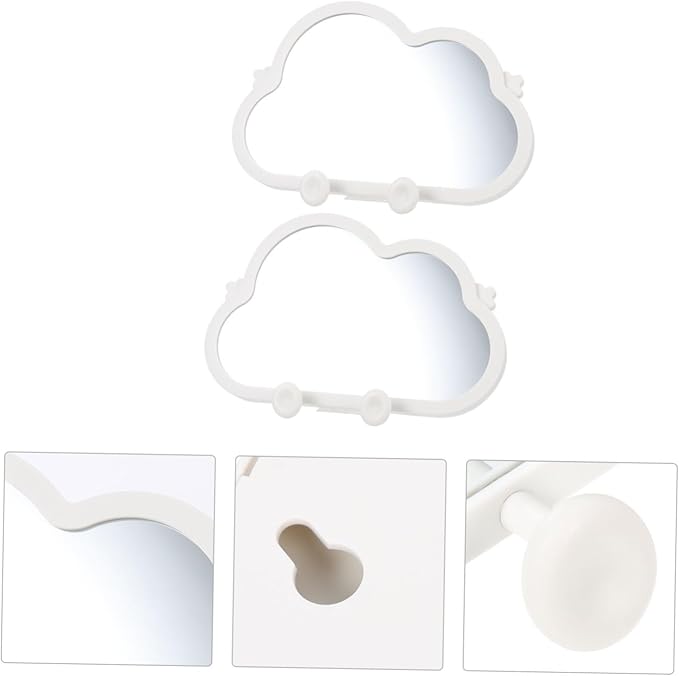 Cloud-Shaped Portable Makeup Mirror – Lightweight Hanging and Desktop Vanity Mirror for Travel and Home