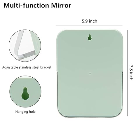 Simple Multi-Functional Adjustable Stand Makeup Mirror – Portable Large Clear Mirror for Home and Travel