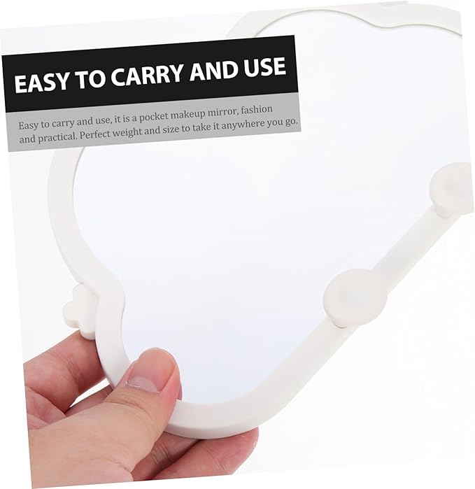 Cloud-Shaped Portable Makeup Mirror – Lightweight Hanging and Desktop Vanity Mirror for Travel and Home