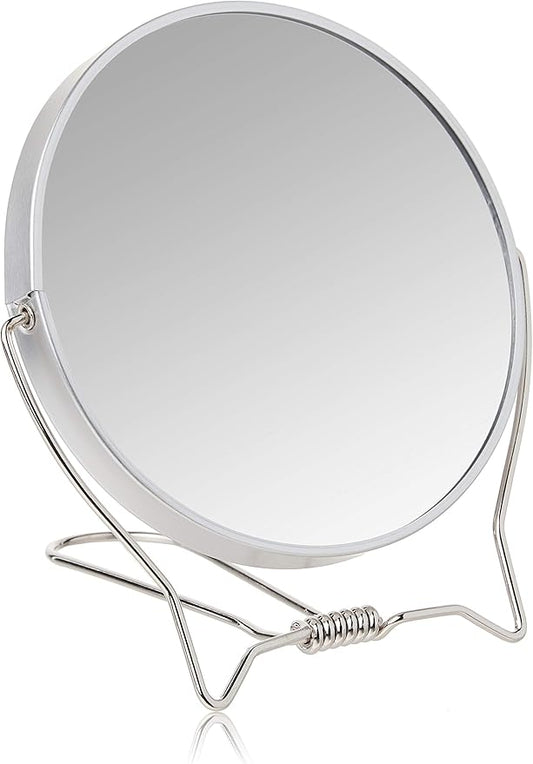 Mini Round Makeup Mirror – Portable Desktop High-Definition Vanity Mirror – Compact Travel Mirror – 5.5 Inch